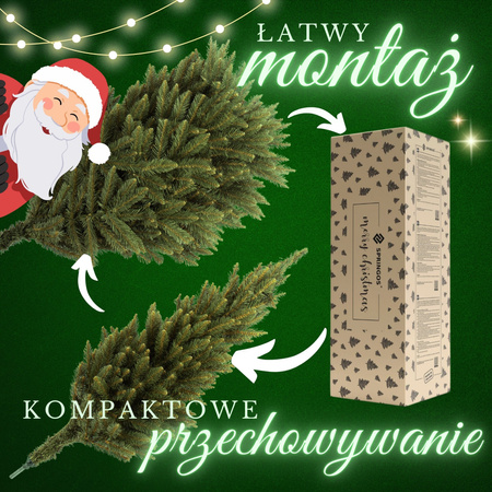 Choinka sztuczna premium 220 cm świerk kaukaski