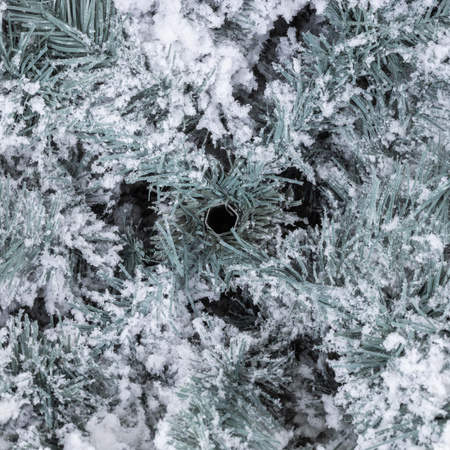 Choinka na pniu jak żywa 180 cm sztuczny świerk śnieżony jak żywy, ze stojakiem