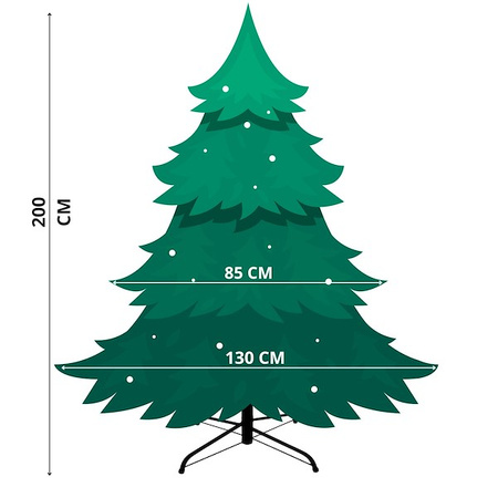 Choinka sztuczna premium 200 cm świerk naturalny