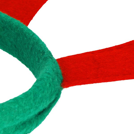 Opaska na głowę rogi renifera świąteczna ozdoba z dzwoneczkami