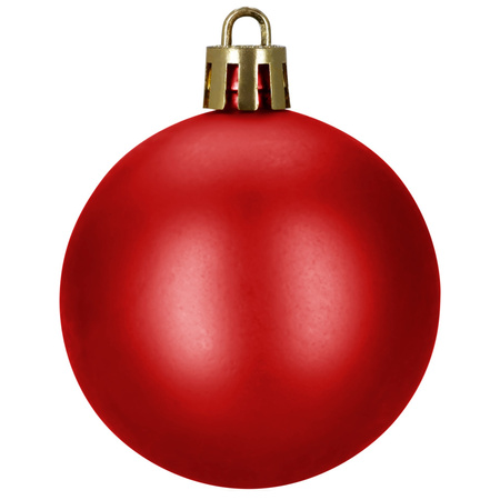 Bombki choinkowe, zestaw 100 szt. dekoracji do stroika nietłukące, czerwone