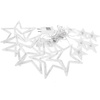Kurtyna świetlna 138 led girlanda gwiazdki, lampki wewnętrzno-zewnętrzne sople zimny biały