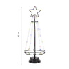 Choinka świecąca, metalowa 80 LED ozdoba świąteczna 45 cm multikolor