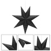 Gwiazda świąteczna papierowa zawieszka choinkowa czarna ażurowa 3D