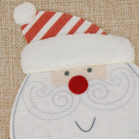 Worek na prezenty pod choinkę 27x22 cm torba świąteczna mikołaj