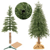 Choinka sztuczna na pniu 180 cm świerk PE jak żywy