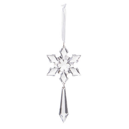Zawieszki choinkowe kryształki sopelki na choinkę 13 cm ozdoby świąteczne 10 szt.