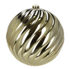 Duże bombki choinkowe 3 szt. ozdoby świąteczne 20,5 cm brokat złote