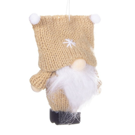 Świąteczne skrzaty 8cm ozdoba świąteczna, krasnal świąteczny, gnom zestaw 6 szt.