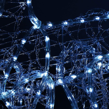 Renifer Led 150 cm świąteczny z saniami świetlna dekoracja do ogrodu biały zimny