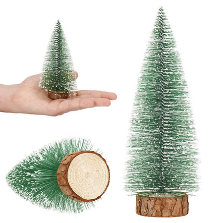 Choinka dekoracyjna sztuczne drzewko ozdoba świąteczna 15 cm zestaw 5 szt.