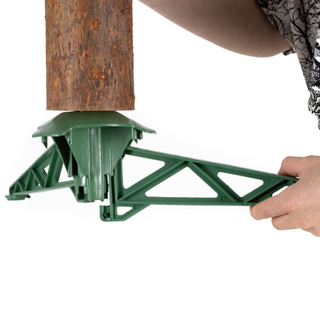 Choinka sztuczna na pniu jak żywa 150 cm świerk naturalny nowoczesny