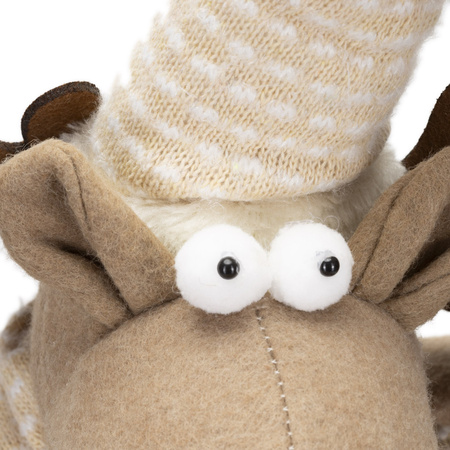 Świąteczny renifer 110 cm ozdoba pod choinkę figurka dekoracja bożonarodzeniowa