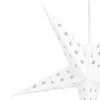 Gwiazda świąteczna papierowa 3D 25 cm zawieszka choinkowa biała