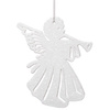 Zawieszki choinkowe białe aniołki na choinkę 11cm 6 szt.