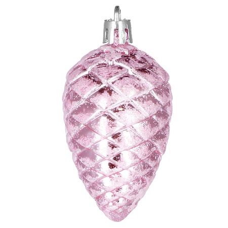 Bombki choinkowe 77 szt. ozdoby świąteczne różowy