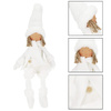 Laleczka 34 cm ozdoba świąteczna, figurka świąteczna, gnom biały