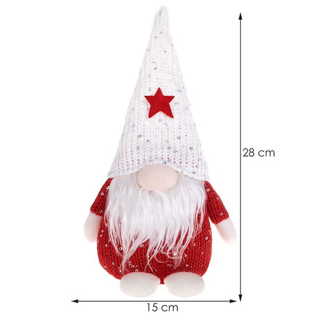 Pan skrzat 28 cm ozdoba świąteczna, krasnal świąteczny, gnom