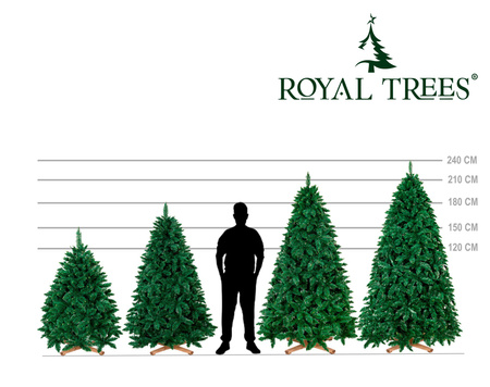 Sztuczna choinka jak żywa 150 cm sosna leśna Royal Trees premium z drewnianym stojakiem