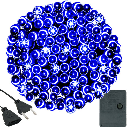 Lampki choinkowe 300 Led niebieskie 21,5 m oświetlenie świąteczne wewnętrzne