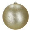 Duże bombki choinkowe 3 szt. ozdoby świąteczne 20,5 cm brokat złote