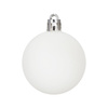 Bombki choinkowe 40 szt. komplet dekoracje świąteczne zawieszki nietłukące, białe