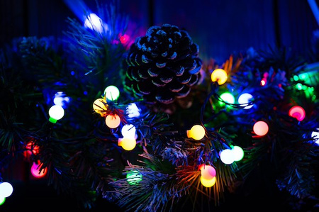 Lampki choinkowe 200 Led kuleczki multikolor z programatorem