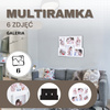 Ramka na zdjęcia 6 zdjęć multiramka 10x15 biała