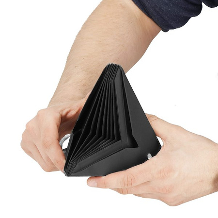 Gwiazda świąteczna papierowa 3d 60 cm zawieszka choinkowa czarna