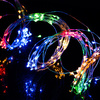 Lampki choinkowe 300 LED na prąd włosy anioła multikolor