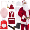 Strój św. Mikołaja 12 elementów, kostium przebranie czerwone