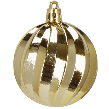 Bombki choinkowe 30 szt. ozdoby świąteczne zestaw 6cm zielony, czerwony, złoty