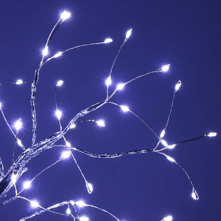 Drzewko świecące 90 LED zimny biały, dekoracja świąteczna, 45 cm lampka