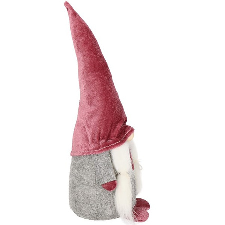 Pani skrzat 37cm ozdoba świąteczna, krasnal świąteczny, gnom welur