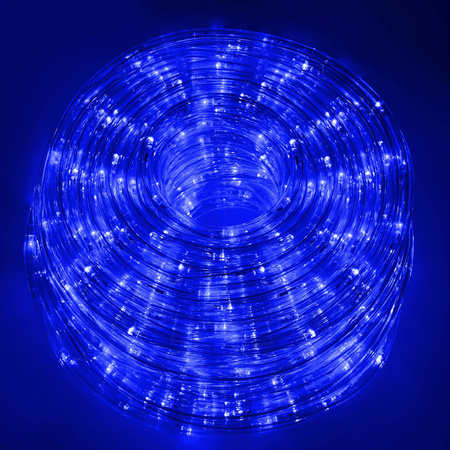Wąż świetlny 240 Led niebieski 10m z programatorem IP44