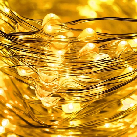 Kurtyna świetlna 300 Led girlanda biały ciepły lampki wewnętrzno-zewnętrzne sople