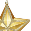Bombka choinkowa, dekoracja świąteczna do stroika, gwiazda 15 cm nietłukąca, złota
