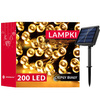 Lampki choinkowe 200 Led 22 m biały ciepły oświetlenie świąteczne solarne