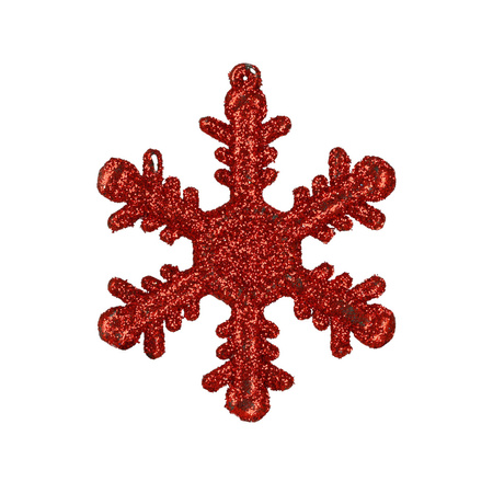 Bombki choinkowe 40 szt. komplet dekoracje świąteczne zawieszki nietłukące, czerwone