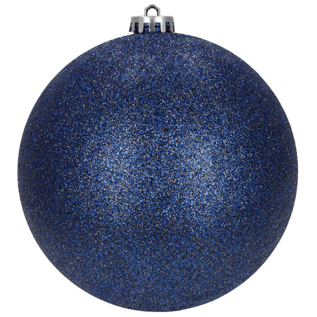 Duże bombki choinkowe 15 cm 3 szt. ozdoby świąteczne nietłukące niebieskie