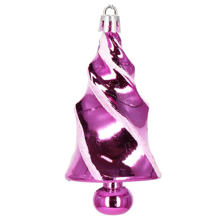 Bombki choinkowe 101 szt. ozdoby świąteczne zestaw biały, różowy