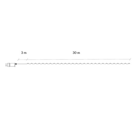 Lampki choinkowe 300 led druciki na prąd biały ciepły