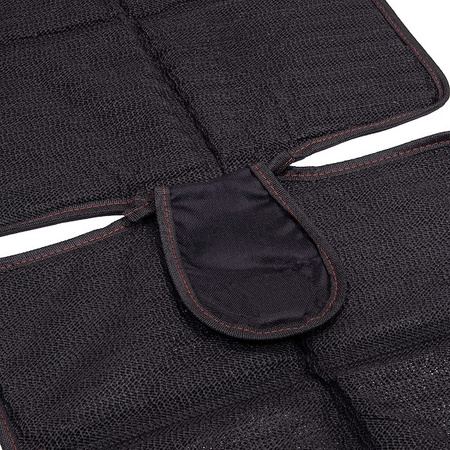 Mata na siedzenie samochodowe 116 x 48 cm czarny pokrowiec ochronny