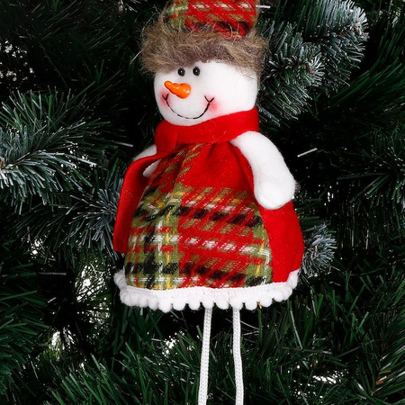 Bałwanek wiszący 38cm zawieszka ozdoba świąteczna, krasnal świąteczny, gnom