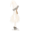 Laleczka z warkoczami 56 cm ozdoba świąteczna, figurka świąteczna, gnom biały