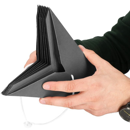 Gwiazda świąteczna papierowa zawieszka choinkowa szara