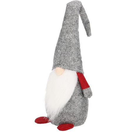 Skrzat 43cm ozdoba świąteczna, krasnal świąteczny, gnom szary