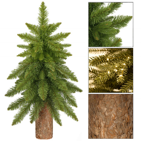 Choinka na pniu 90 cm sztuczna jodła zielona jak żywa