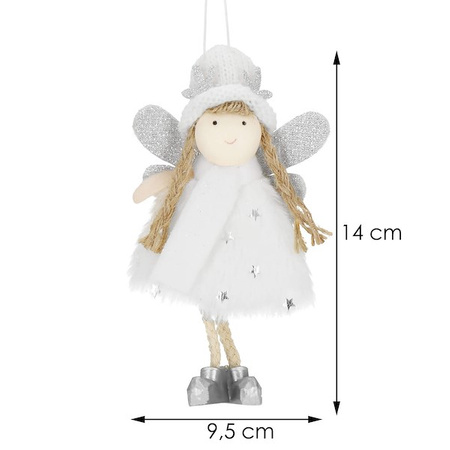 Zawieszka choinkowa 14 cm, ozdoby świąteczne aniołek