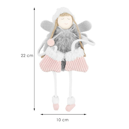 Figurka świąteczna aniołek ozdoba choinkowa lalka